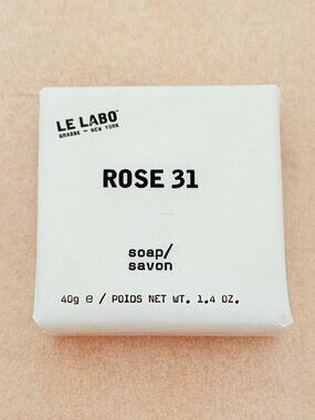 🌷 New 🌷 Le Labo Rose 31 Travel-size Bar Soap, 1.4 oz., 40 g